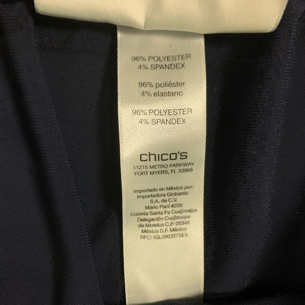 Chico's Navy Blue trousers ankle pants jogger style - Picture 5 of 8